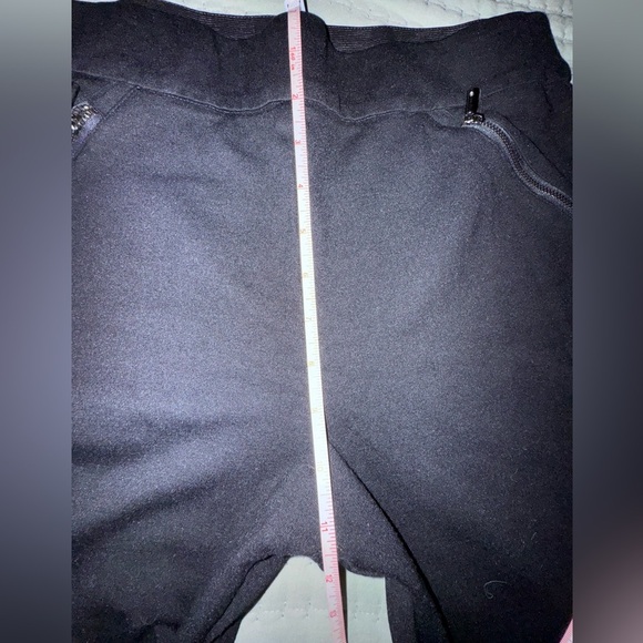 INC Brand Black pants, elastic waist, faux zipper pocket size 10 - Picture 5 of 11